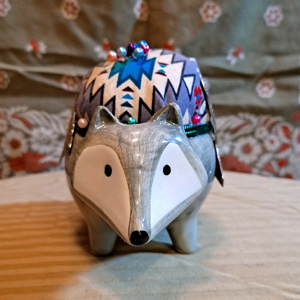 Homemade pin holder/ art piece